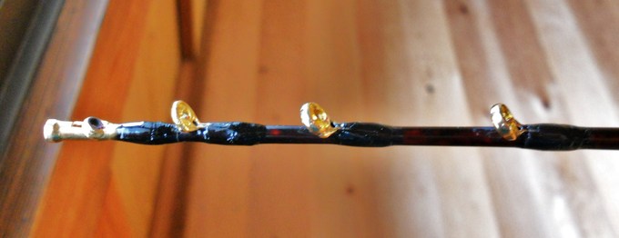 クジラ穂先、赤山伊達塗り