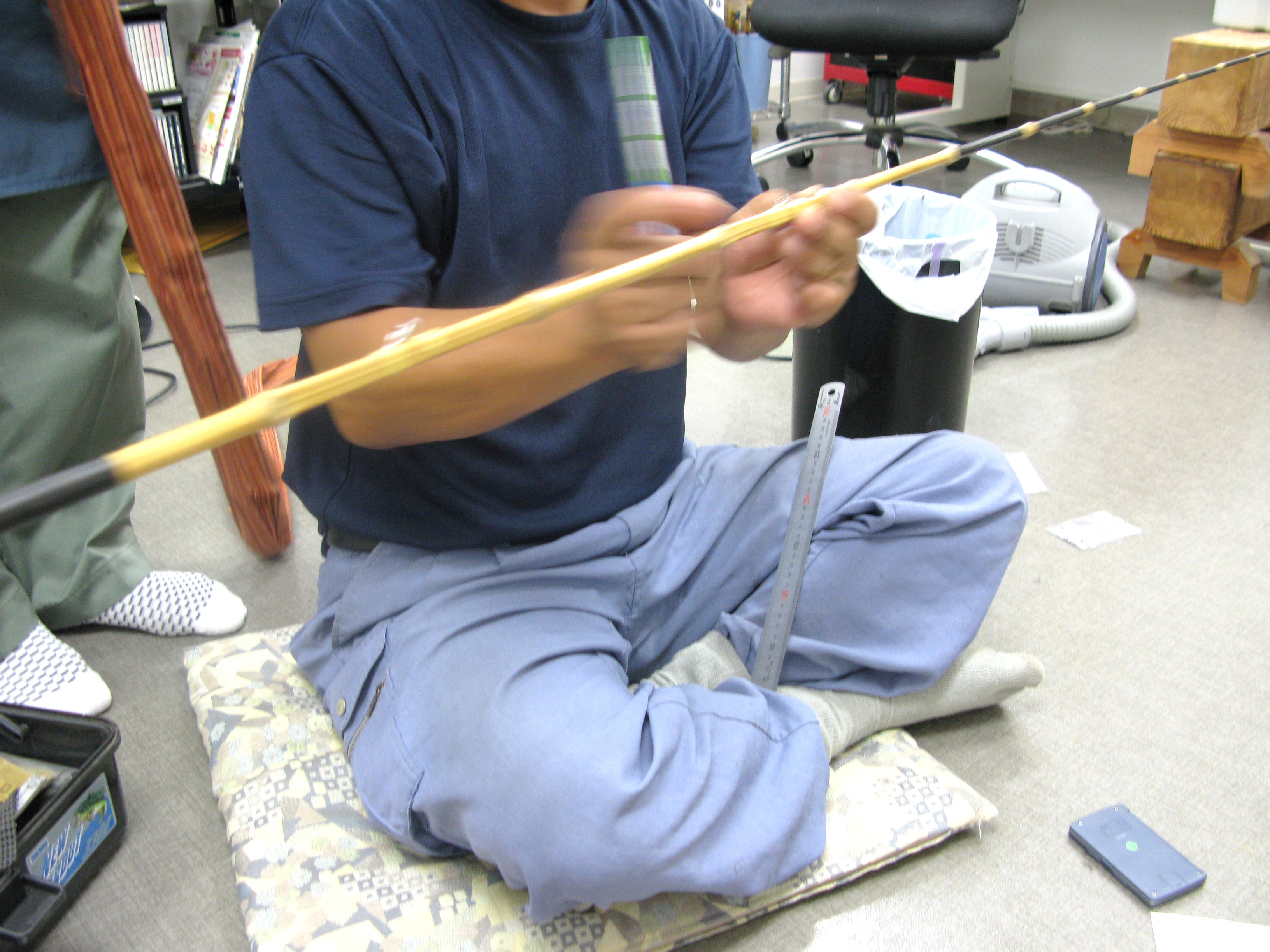 石鯛竿制作風景